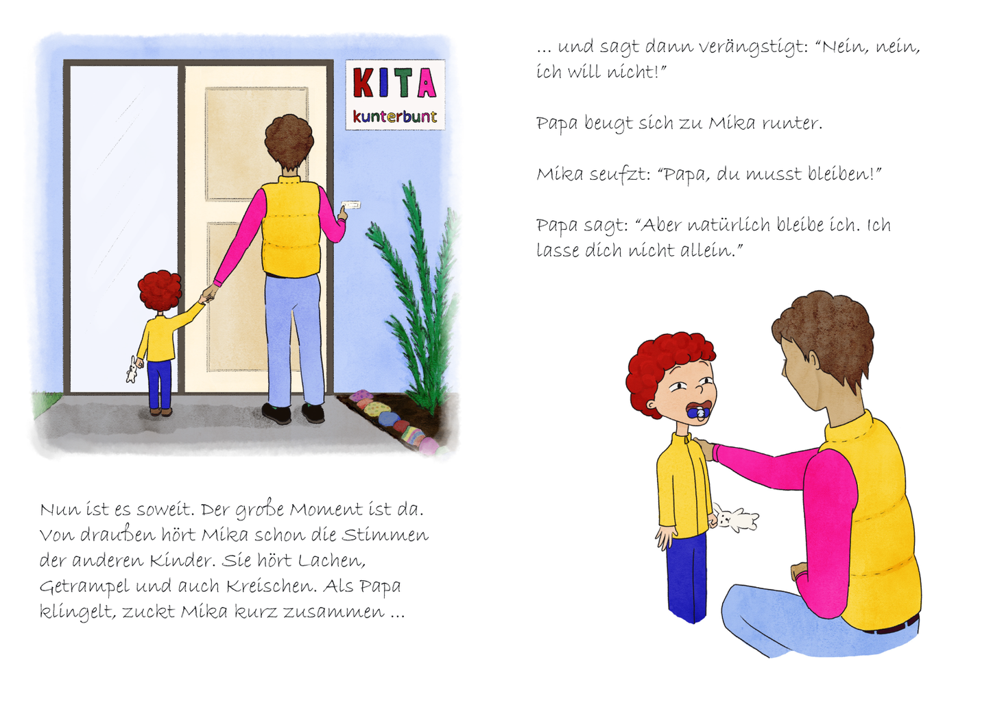 Kinderbuch Pappbilderbuch 28 Seiten "Mika und der erste Tag in der Kita" von Laura Britt (inkl. 7 % MwSt.) JETZT VERSANDKOSTENFREI