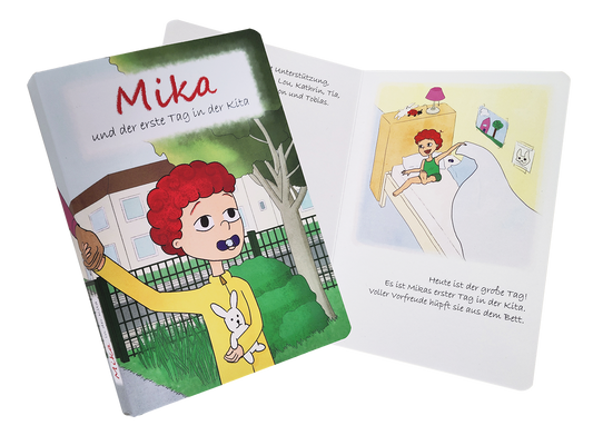 Kinderbuch Pappbilderbuch 28 Seiten "Mika und der erste Tag in der Kita" von Laura Britt (inkl. 7 % MwSt.) JETZT VERSANDKOSTENFREI